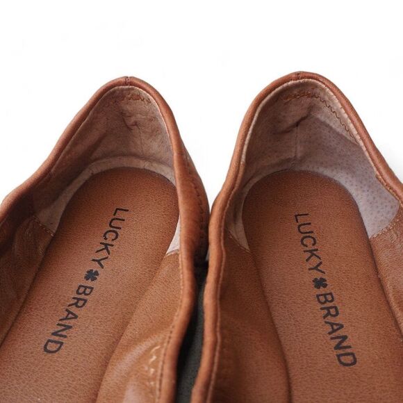 Lucky Brand Emmie Ballet Flats Bourbon Winter Haze (Brown) Women's 7.5M - Picture 11 of 12